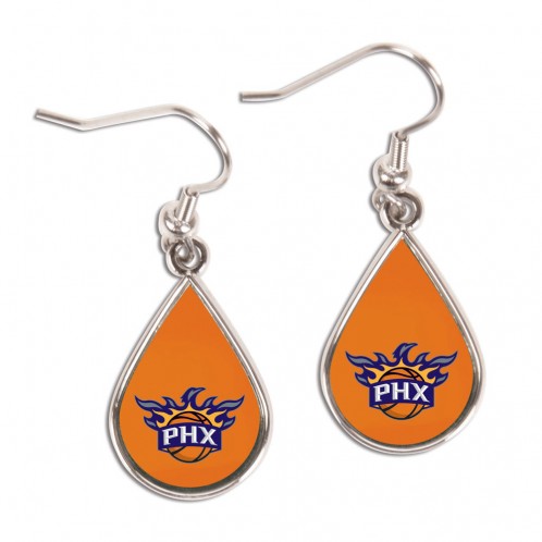 Phoenix Suns Earrings Tear Drop Style - Special Order