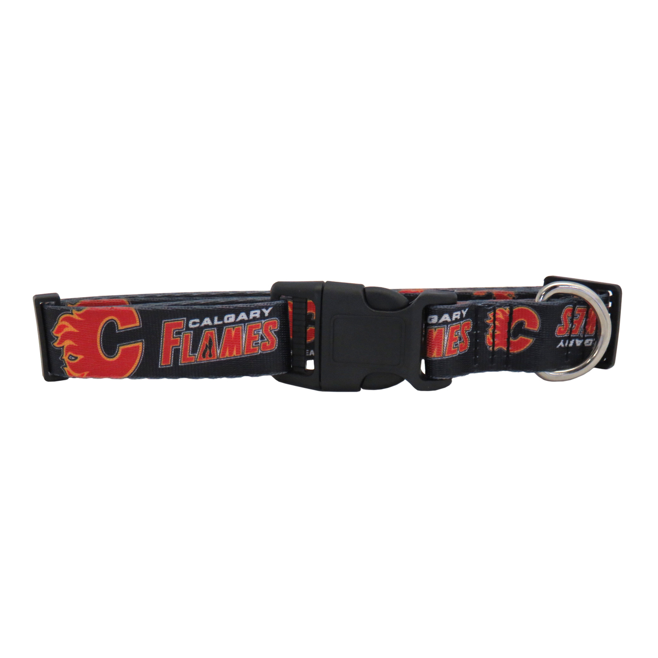 Calgary Flames Pet Collar Size M - Special Order