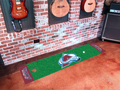 Colorado Avalanche Putting Green Mat - Special Order