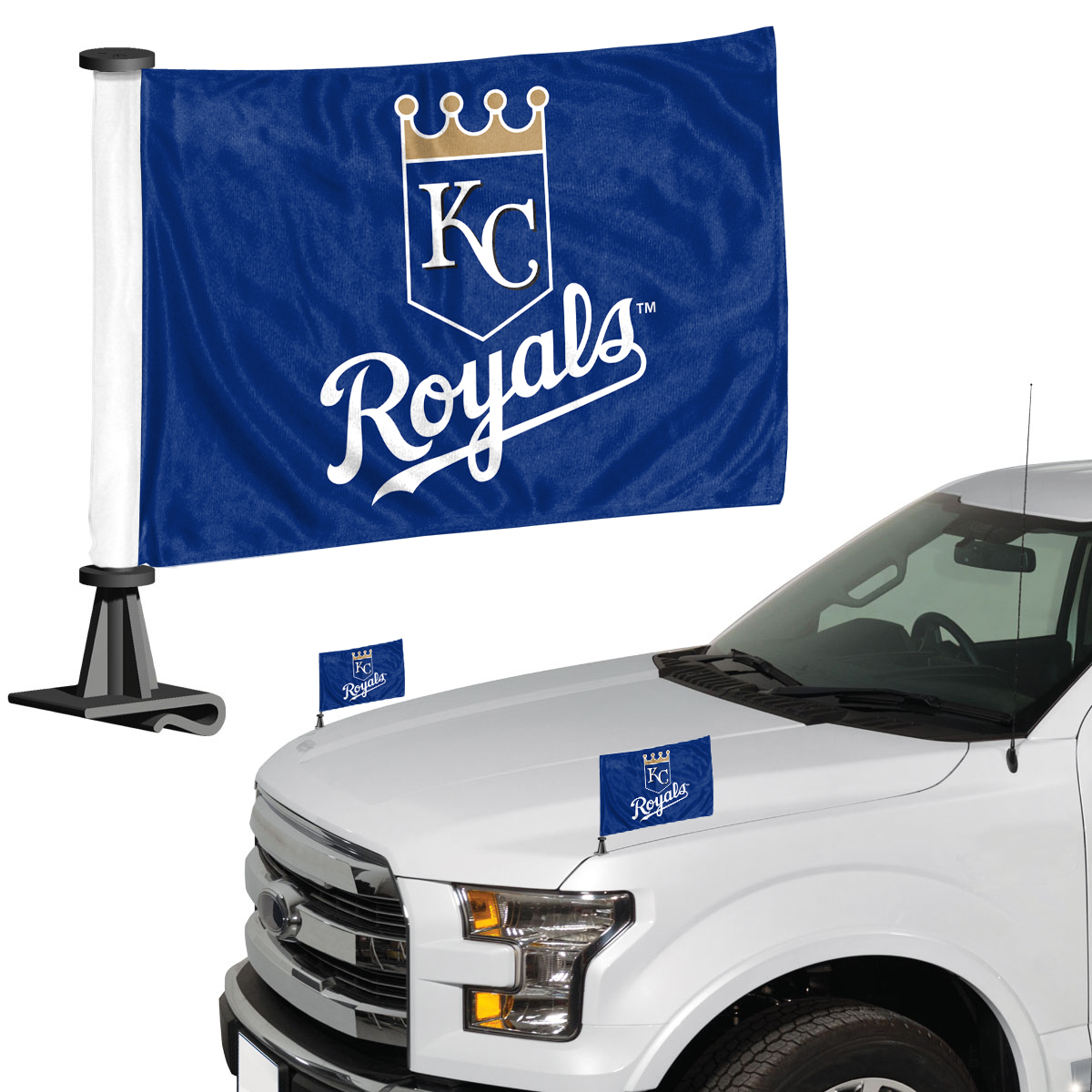 Kansas City Royals Flag Set 2 Piece Ambassador Style