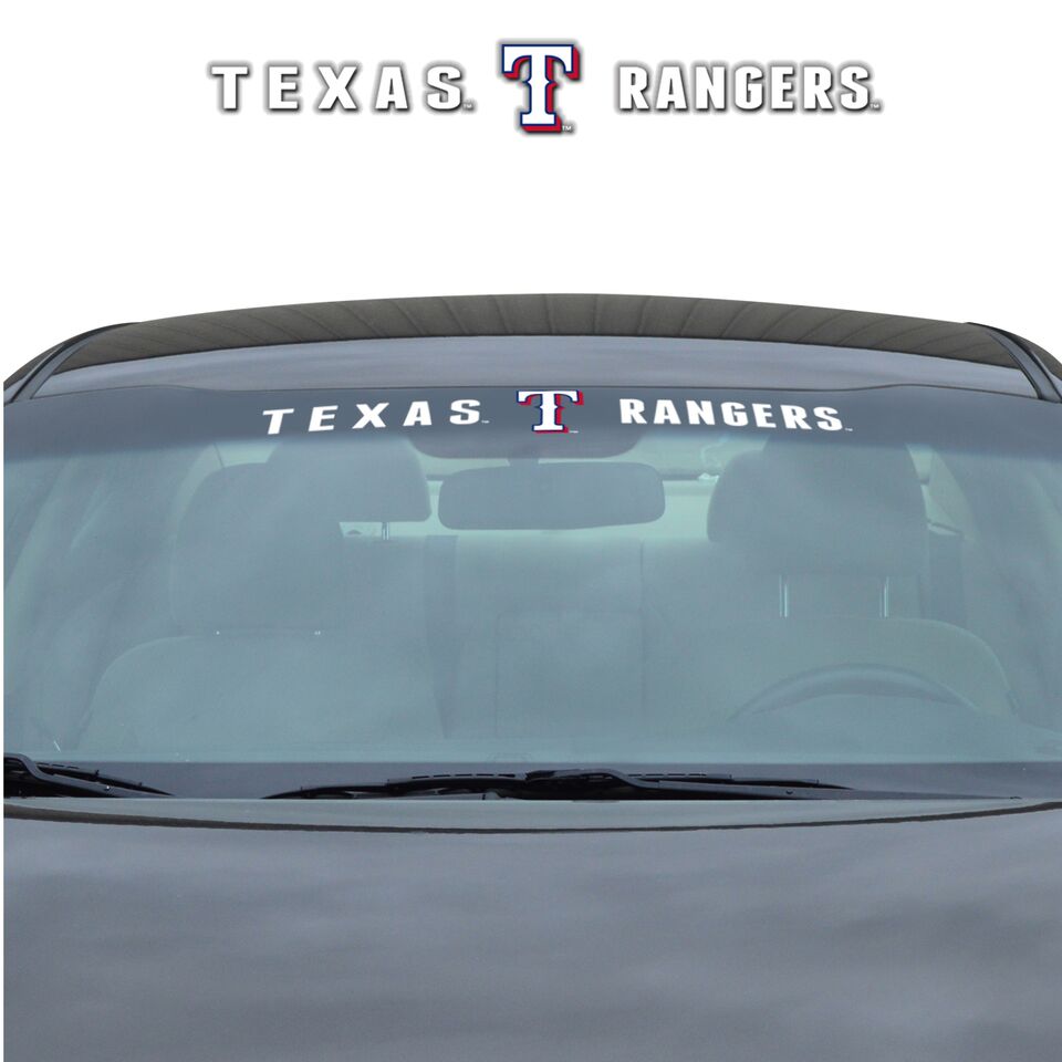Texas Rangers Decal 35x4 Windshield - Special Order