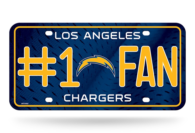 Los Angeles Chargers License Plate #1 Fan