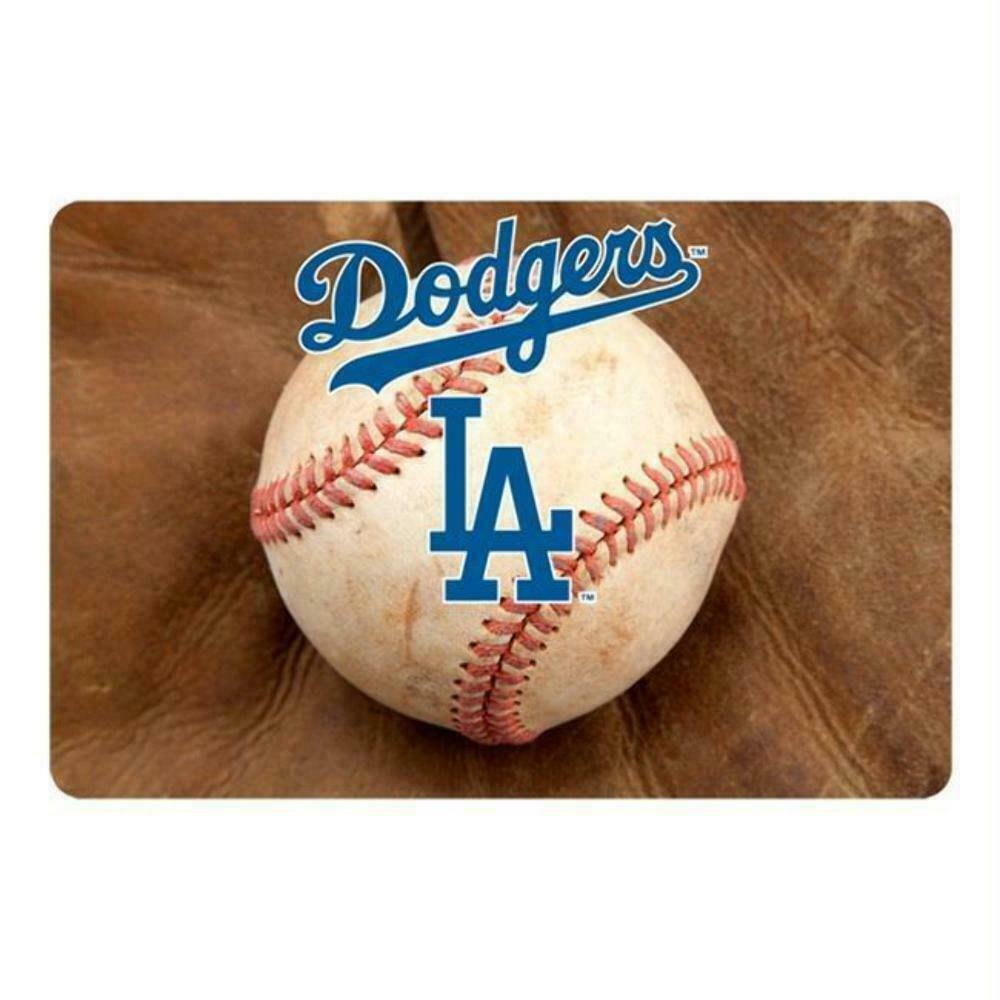 Los Angeles Dodgers Pet Bowl Mat Classic Baseball Size Large CO
