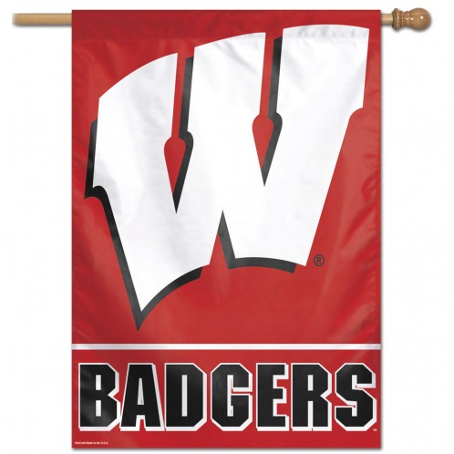 Wisconsin Badgers Banner 28x40 Vertical Second Alternate Design - Special Order