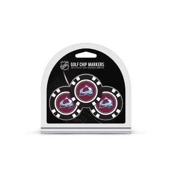 Colorado Avalanche Golf Chip with Marker 3 Pack - Special Order