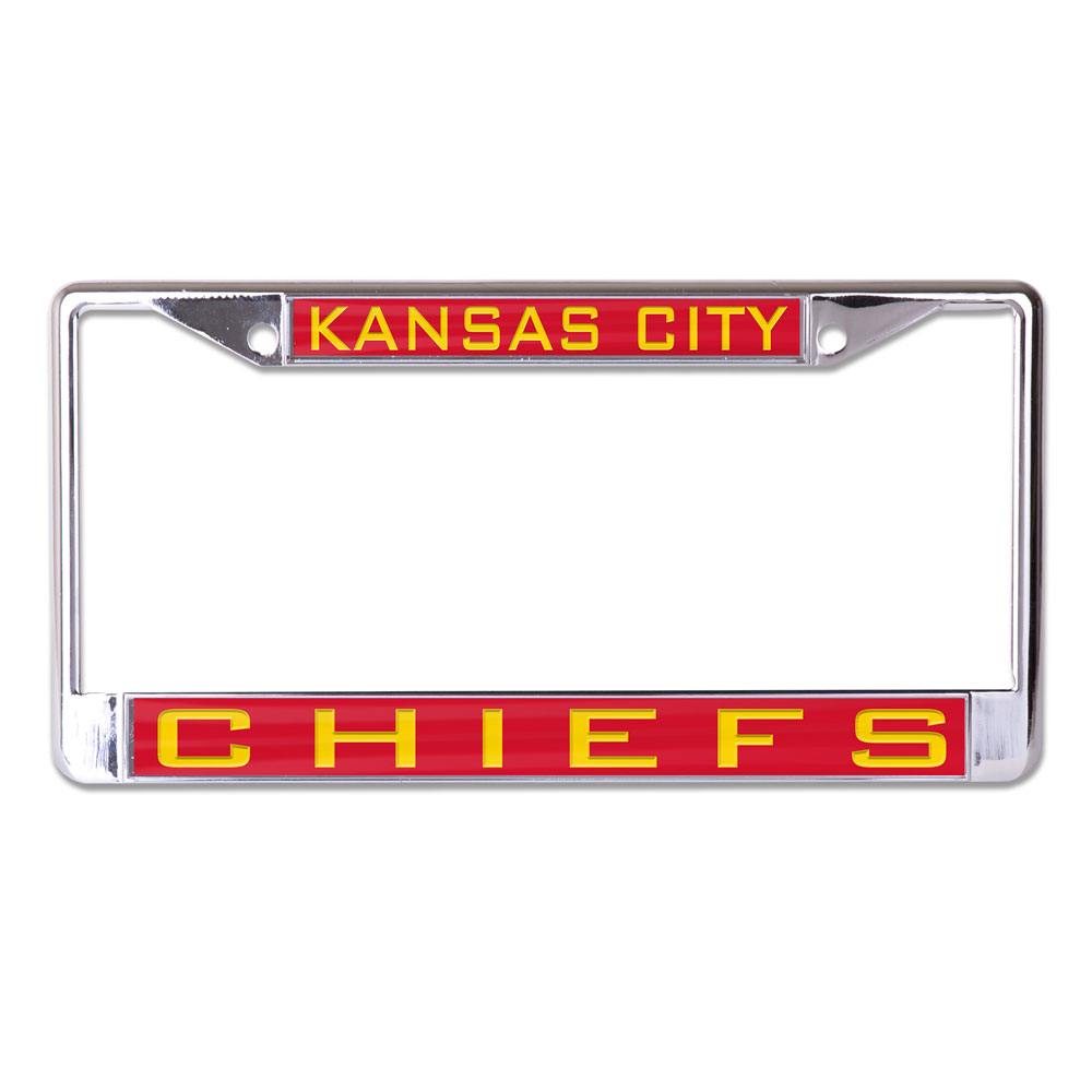 Kansas City Chiefs License Plate Frame - Inlaid - Special Order