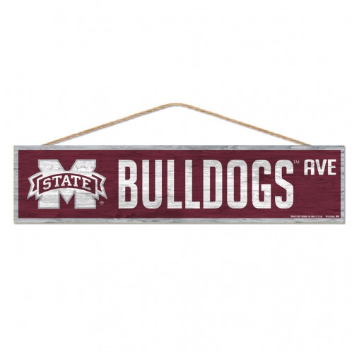 Mississippi State Bulldogs Sign 4x17 Wood Avenue Design - Special Order