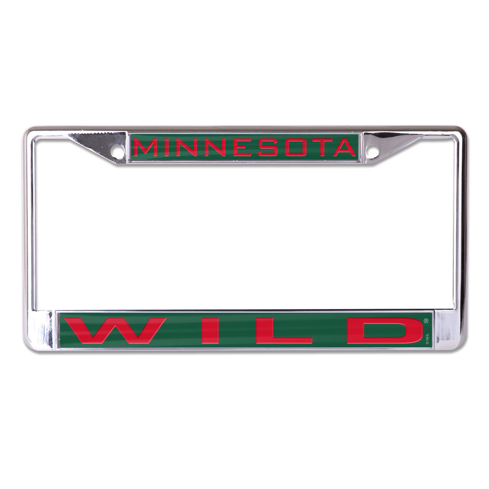 Minnesota Wild License Plate Frame - Inlaid - Special Order