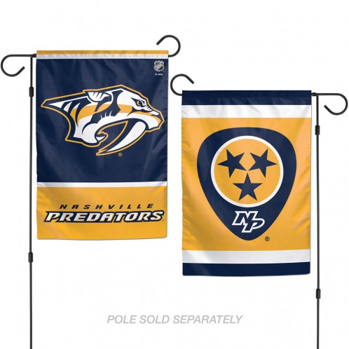 Nashville Predators Flag 12x18 Garden Style 2 Sided