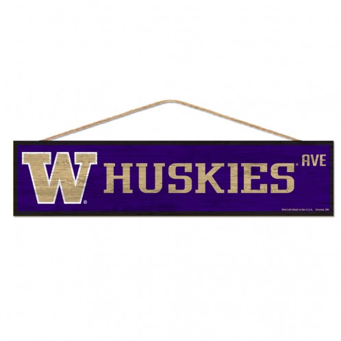 Washington Huskies Sign 4x17 Wood Avenue Design - Special Order