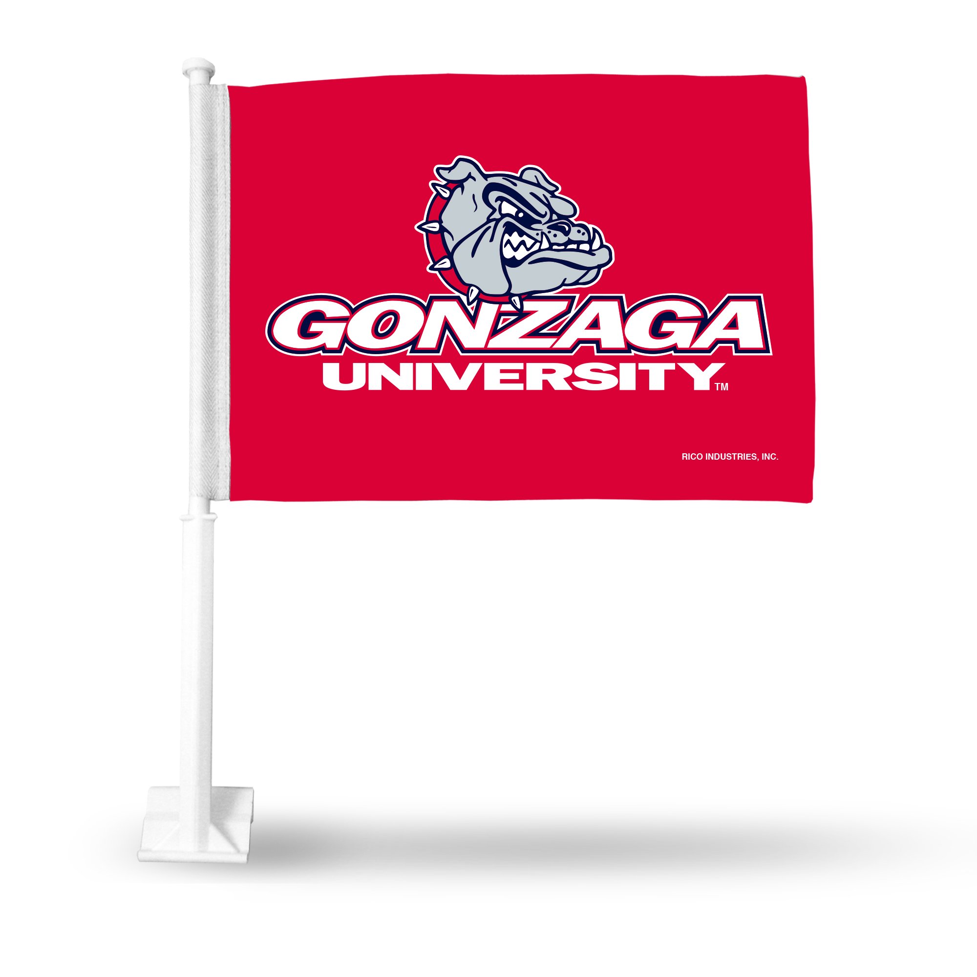Gonzaga Bulldogs Flag Car Style Red - Special Order
