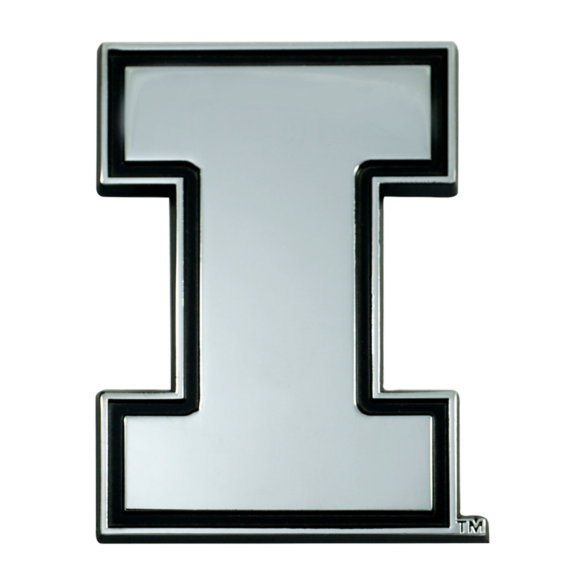 Illinois Fighting Illini Auto Emblem Premium Metal Chrome Special Order