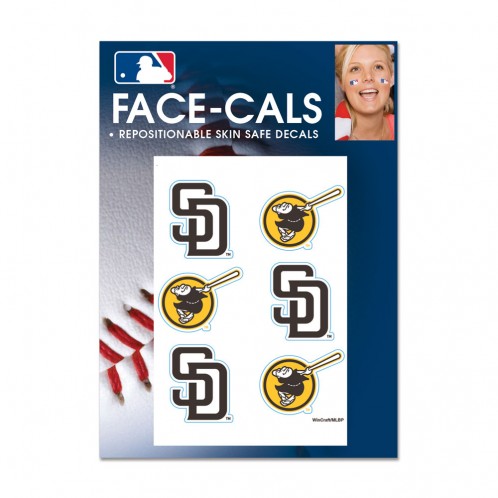 San Diego Padres Tattoo Face Cals Special Order