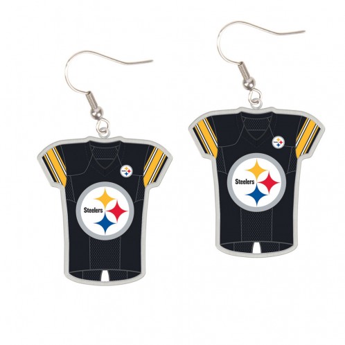 Pittsburgh Steelers Earrings Jersey Style - Special Order